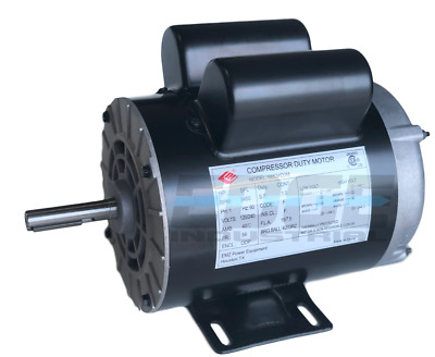 2 HP SPL Compressor Duty Electric Motor 3450 RPM 56Frame 5/8'' Shaft 120/240 VOLT