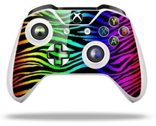Skin for XBOX One S / X Controller Rainbow Zebra Vinyl Decal