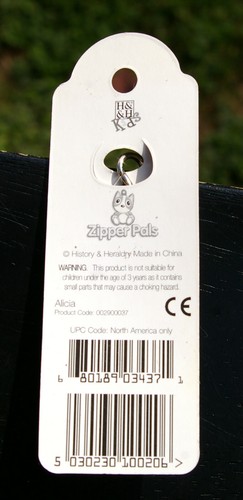 Alicia Bunny Rabbit Pink Rubber Zipper Pals Easy Zipper Pull Clip Charm Keychain - Picture 3 of 3