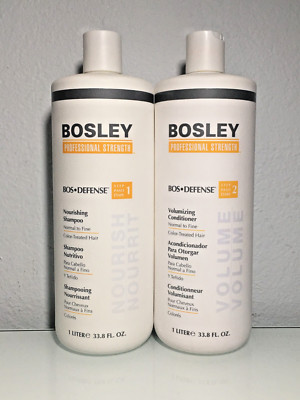Bosley Bos-Defense Shampoo & Conditioner Color-Treated Hair 33.8 fl oz Set