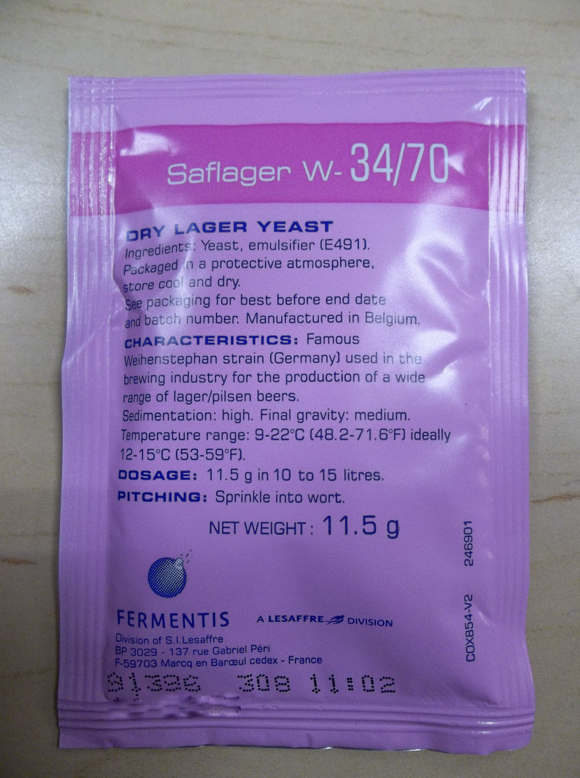 Fermentis Brewing Yeast, 5 Packs Per Sale, YOUR CHOICE or MIX and MATCH