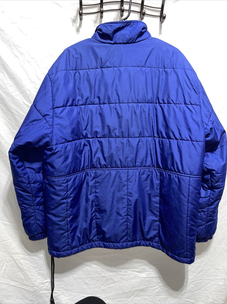 Vintage NIKE Full Zip Blue Black Quilt Lined Puffer Jacket