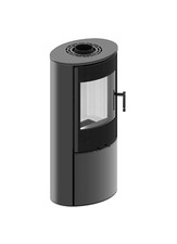 Stalko Hitze Kaminofen ELLISSE S Brennkammer weiss Bauart1 BImSch VII