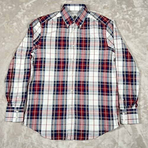 Camicia uomo Brunello Cucinelli con bottoni L a quadri misto lino nuova senza etichette Made in Italy - Foto 3 di 24