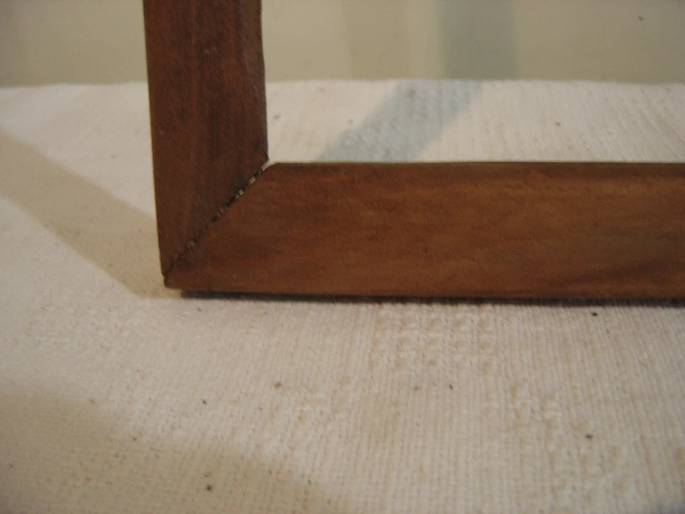 Antique Poplar Vertical Mirror Frame Top corners rounded 28 3/4” wide       #326 - Image 4 of 4