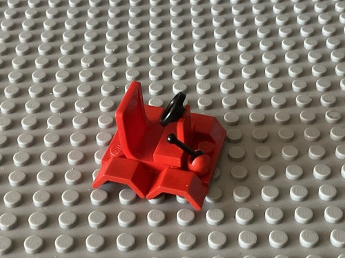 Lego Radkasten Rot Sitz Lenkrad Space Auto  (B2a)