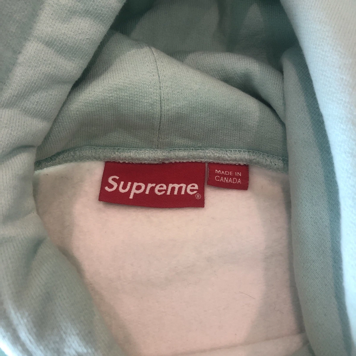 Supreme Blocked Hooded Sweatshirt Hoodie Ice Blue Size M