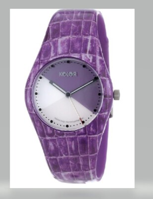 Noon KOLOR Copenhagen Watch-Purple Tartan-Water Resistant-Sealed Original Box