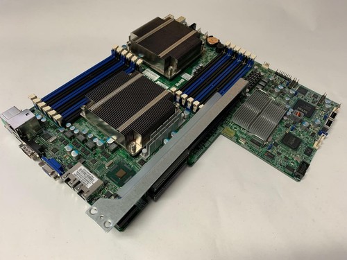 NEW PULL FROM CASE SUPERMICRO X8DTU-F 1366 SERVER MOTHERBOARD W/ 2 X HEATSINK - Picture 5 of 6