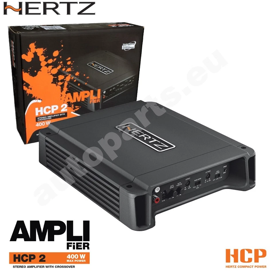 Amplificatore Hertz HCP 2 Sistema Amplificazione per Auto 400W 2 Canali - Immagine 2 di 4