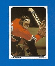 1974-75 LIPTON SOUP  #19 KEN DRYDEN MONTREAL CANADIENS NHL HAND CUT HOCKEY CARD