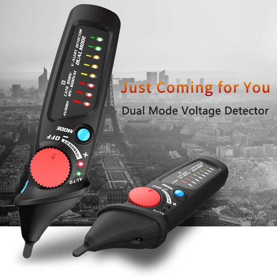 MARKENLOS BSIDE AVD06X 12-1000V Spannungsprüfer LED Licht Berührungslos Spannungstester TD