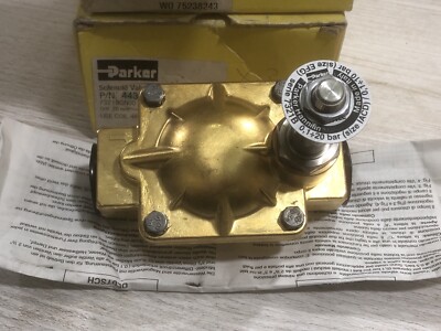 Lot of 3 Parker Hannifin 7321BCN00 Solenoid Valves 20mm 7321B Brass NIB