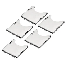 5Pcs SD Memory Card Socket Holder Spring Loaded Push Type 10 Pin