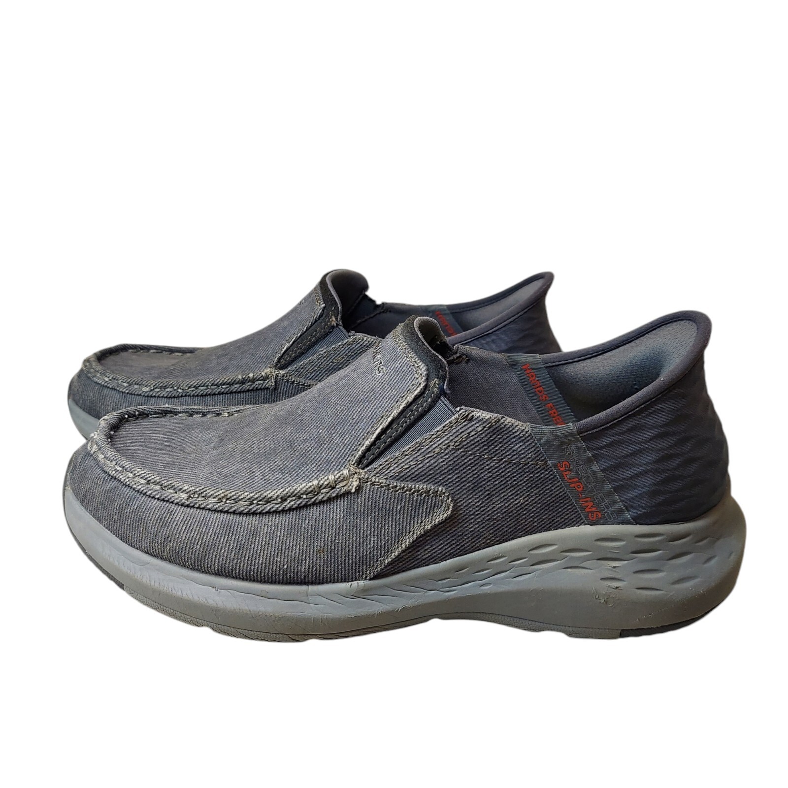 Skechers Slip Ins Parson Dewitt Charcoal Shoes Men's 8.5WW (Extra Wide) 204806WW
