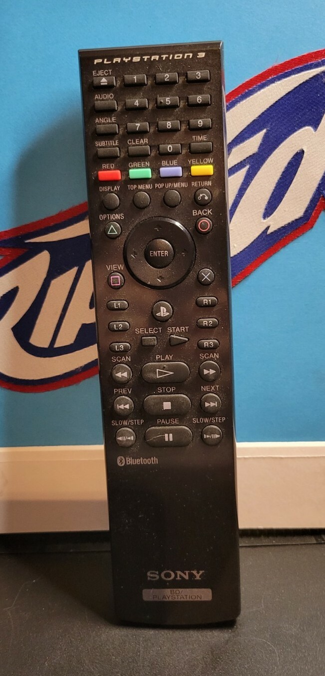 OEM Sony PlayStation 3 Bluray Disc Remote, Tested, 🐇🆓️📦 711719804604