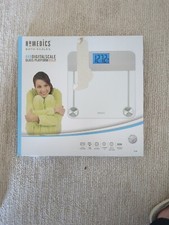 Homedics 448 Digitali Scale -Glass Platform - Auto On -400lb Capacity -BNIB