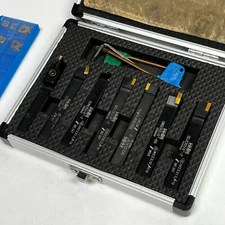 HHIP 7 PIECE 3/4" INDEXABLE CUT OFF & TURNING TOOL SET (2002-0112) Lathe Mill