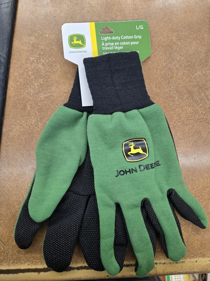 Guantes de agarre de algodón verde ligero West Chester con licencia John Deere LP86652 Foto 2 de 3