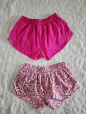 Lululemon Run Hotty Hot Shorts Lot of 2 Sonic Pink Sz 6 EUC