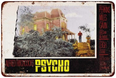 Psycho Sign Metal Sign - Psycho (1960) 13 - Vintage Look 8 x 12 | eBay