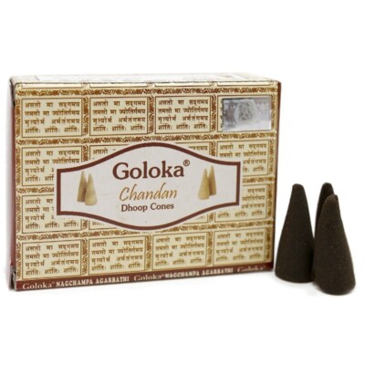 Räucherkegel Goloka Nag Chandan Dhoop Cones 12x10