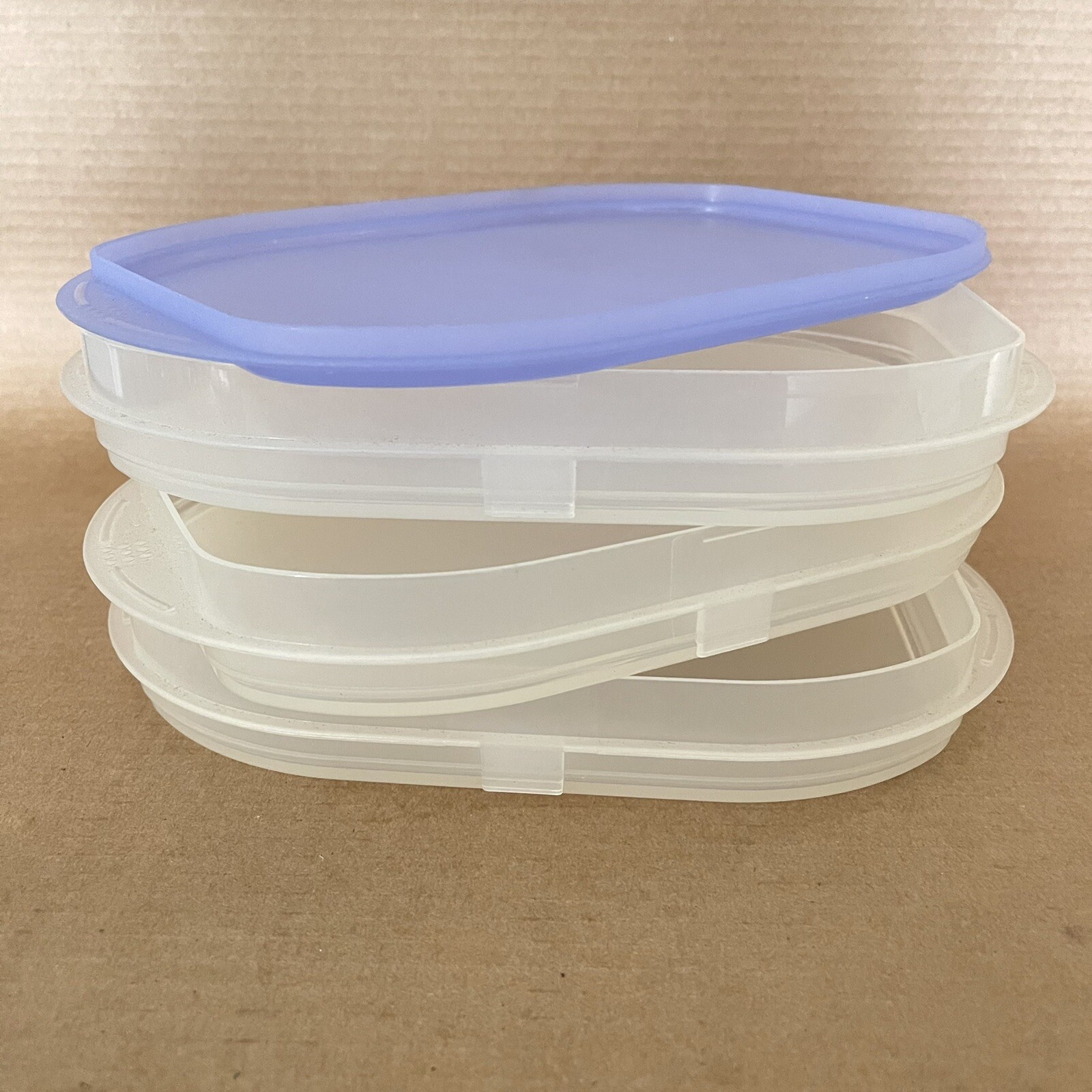 Tupperware Fridge Stackables Set Deli Keeper Meat Cheese Sheer 5102
