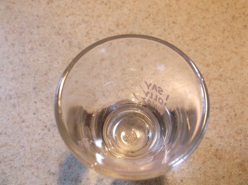 Vintage Anchor Hocking Google Eye Shot Glass- I Say Jolly What! - Picture 6 of 7
