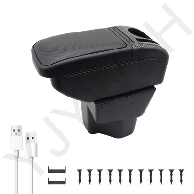 Armrest Box for KIA Rio5 2015-2019 With 4USB & 2Type-C Interfaces And Cup Holder