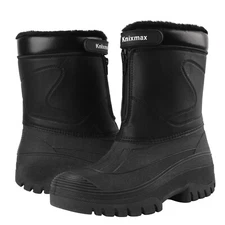 Knixmax Outdoor Boots Mens Winter Snow Boots for Hunting Fishing Farming Garden