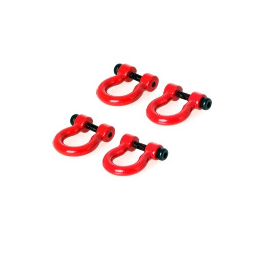 LCX 1/10 RC cingolato 4 pezzi set gancio traino paraurti per TRX4 TRX6 SCX10 III - Foto 8 di 8