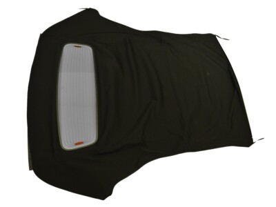 Fits: Ford Mustang 05-14 Soft Top & Defroster glass window Haartz Black CANVAS