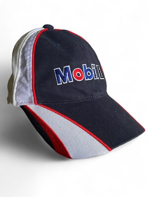 Vintage CHASE 77 PENSKE Mobil NASCAR Racing Fitted Hat Cap Size S/M