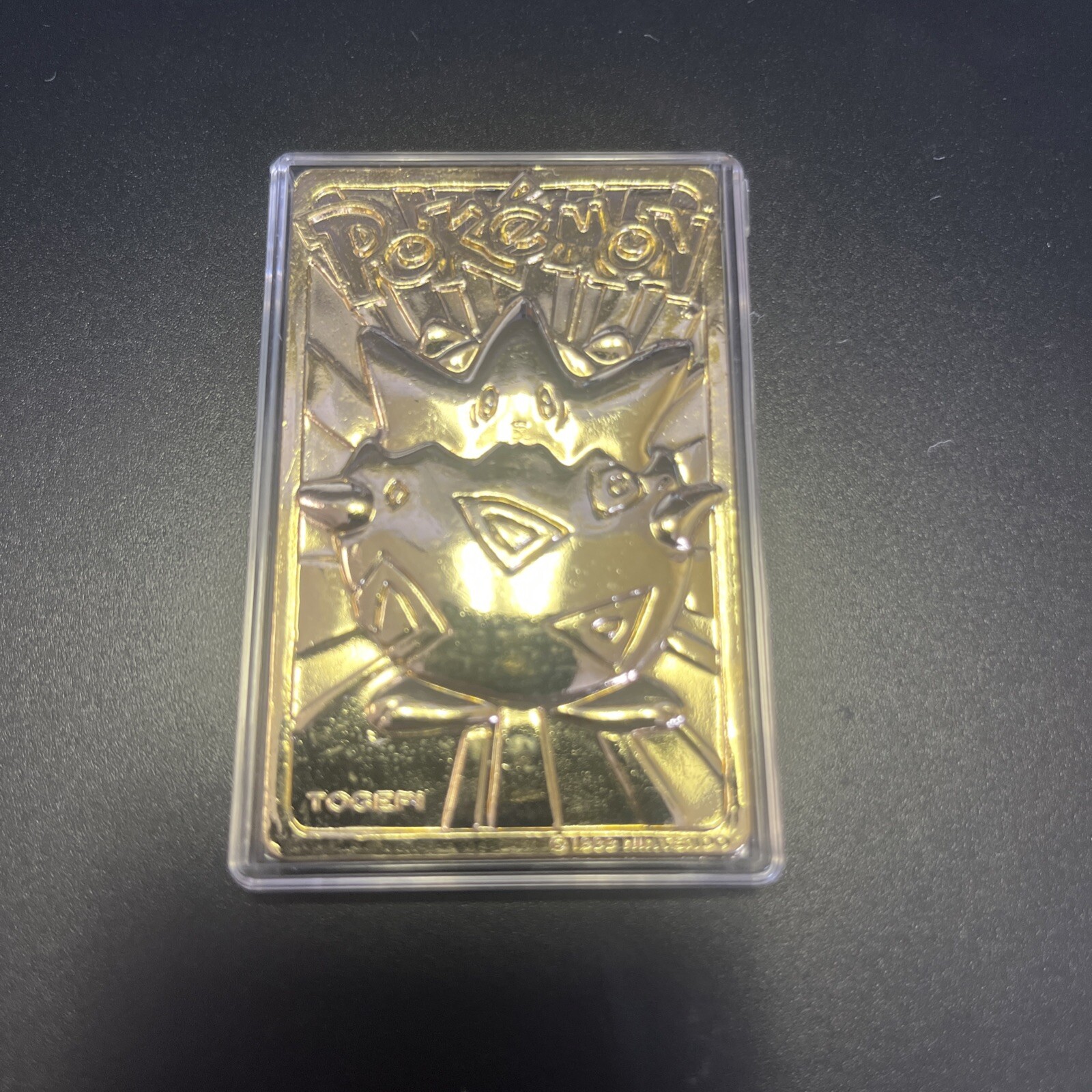 Pokemon Togepi 23k Gold Plated Card 1999 BK Vintage Collectible
