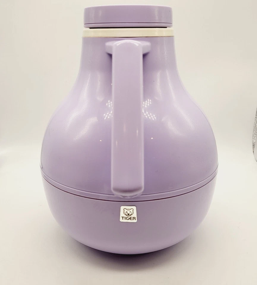 Vintage Tiger Lavendar Purple Coffee Vacuum Pitcher Carafe Thermos Carfee Bottle - Image 3 of 4