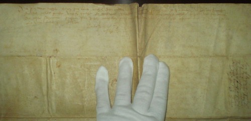circa 1484, ORIGINAL MANUSCRIPT MEDIEVAL LETTER ON VELLUM - Picture 4 of 5
