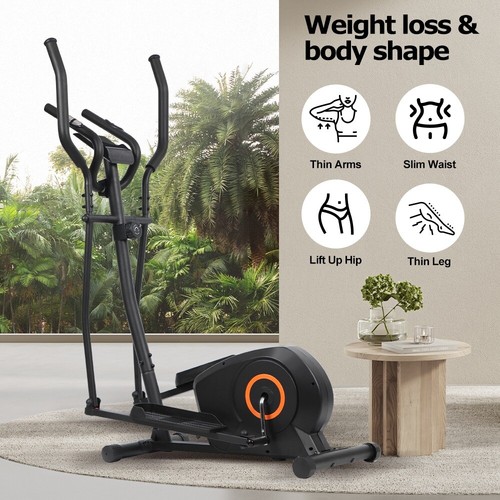 Magnetic Elliptical Cross Trainer Stepping Training Adjustable Home Gym Workout - Picture 11 of 12
