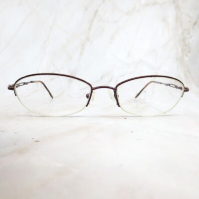 South Hampton Eyeglasses Frame SH 526 Unisex Brown Half Rim Cat Eye  51-17-135