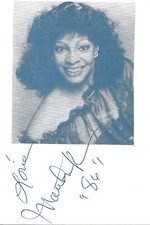 Martha Reeves autograph signed 10x15 cm index card with magazine image
