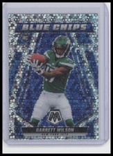 #BC-7 Garrett Wilson 2022 Panini Mosaic Blue Chips No Huddle Silver