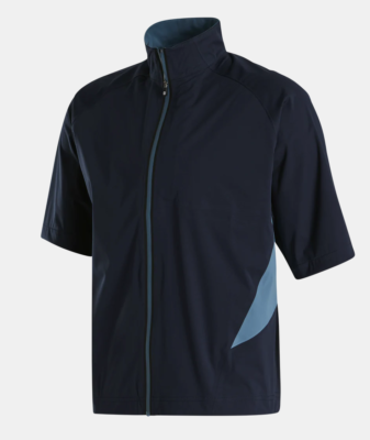 Footjoy Men's Golf HydroKnit Short Sleeve Jacket Navy/Denim Large