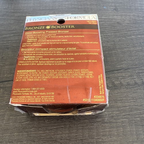 Physicians Formula Bronze Booster Glow-Boosting Pressed Bronzer Light to Medium - Picture 2 of 2