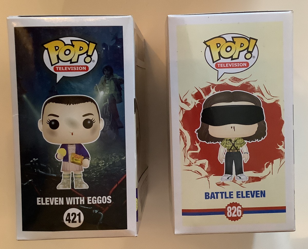 Funko Pop Stranger Things LoEleven with Eggos (421) and Battle Funko Pop Stranger Things LoEleven with Eggos (421) and Battle