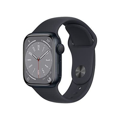 Apple Watch Series 8 41mm Midnight Aluminum Case with Sport Band 