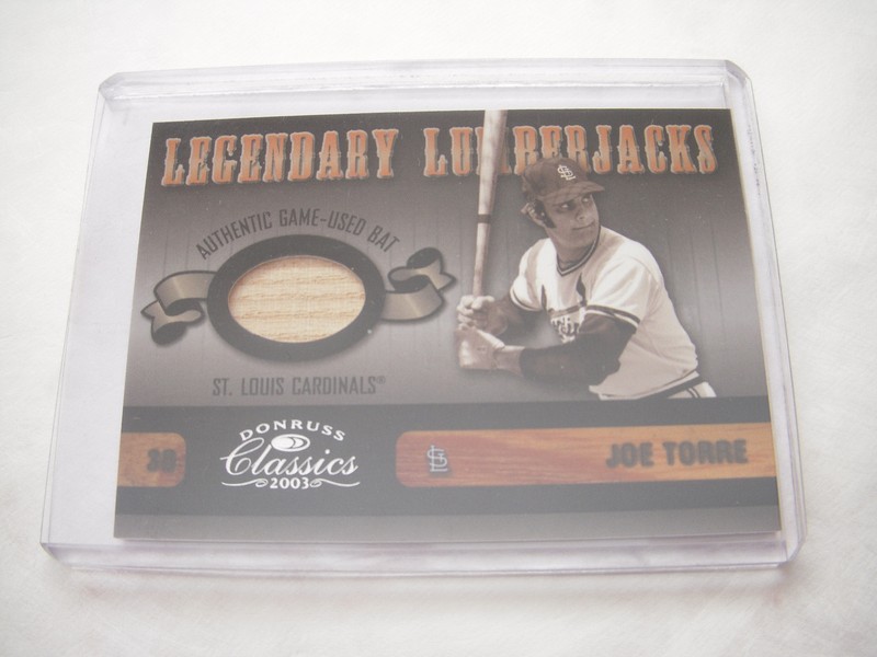 2003 (CARDINALS) Donruss Classics Legendary Lumberjacks #17 JOE TORRE #D113/250