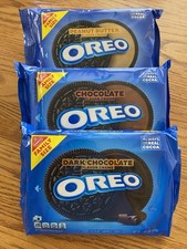 3 Packages of OREO Peanut Butter, Chocolate  Dark Chocolate Cookies Family Size