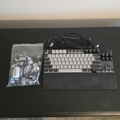SteelSeries Apex 7 TKL Brown Switch RGB Keyboard YMDK PBT Pudding Keycaps