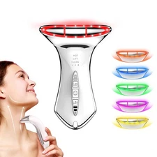 2025 True Beauty Glow Massager for Face & Neck Anti Aging, 5 Color Light Modes