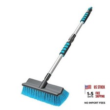 Car Wash Brush with 50'' Long Handle, Car Cleaning Brush with Hose
