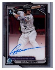 2024 Bowman Draft #CPA-CME Cole Messina Chrome Prospect Autographs
